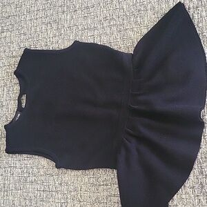 bebe Black Peplum Sweater